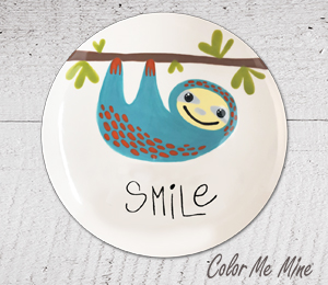 Nyack Sloth Smile Plate