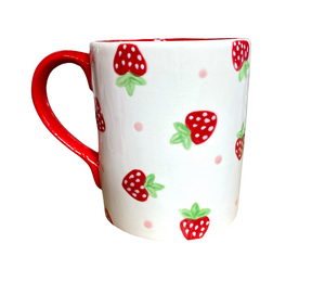 Nyack Strawberry Dot Mug